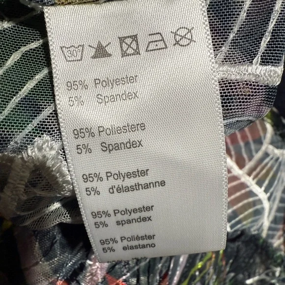 Kim Shui Black Sheer Sleeveless Shirt dress size L - Picture 7 of 7